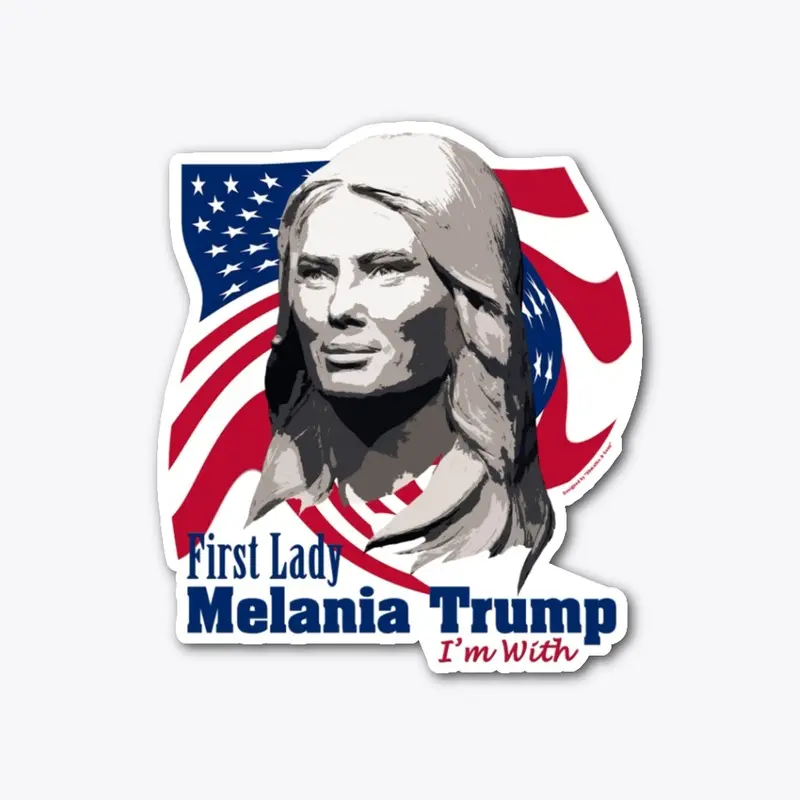 Melania Trump Die cut sticker