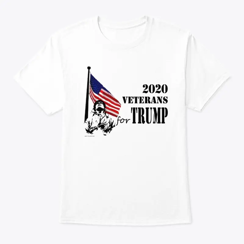 Veterans for Trump 2020 T-shirt in color