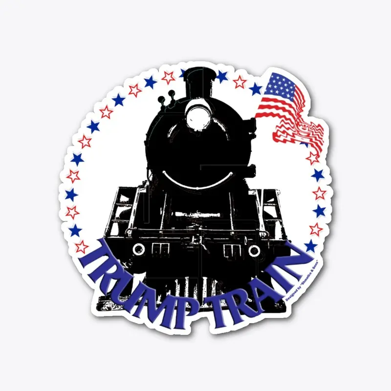 Trump Train Die cut sticker